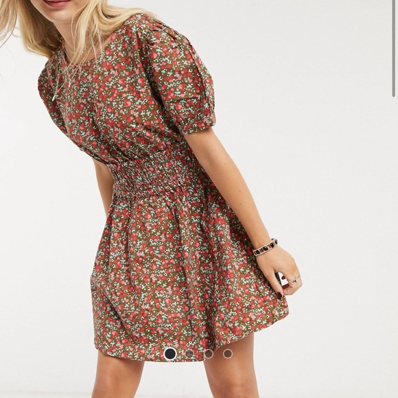 Free People Floral Print Mini Dress - Picture 2 of 5